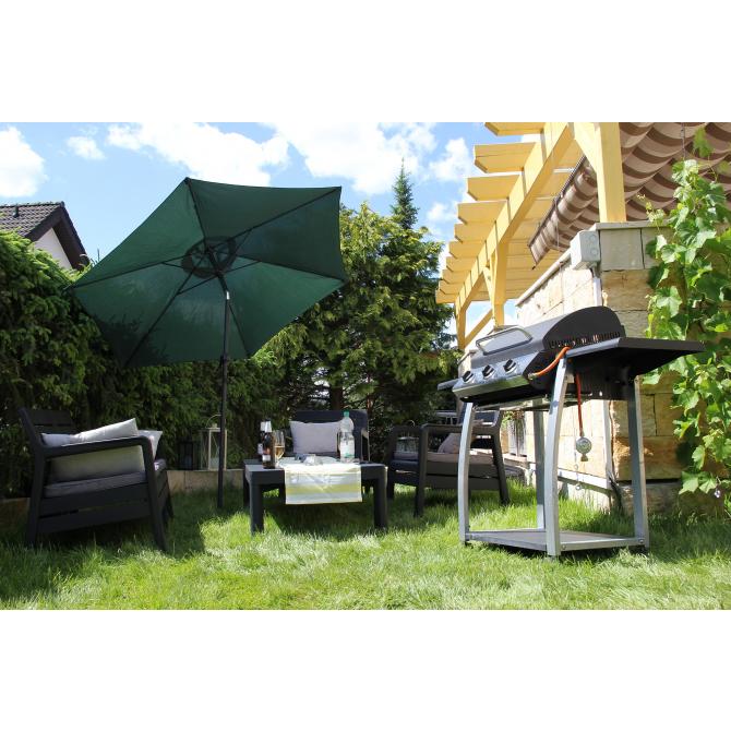 ONDIS24 Marktschirm 230 cm Sonnenschirme mit Kurbel