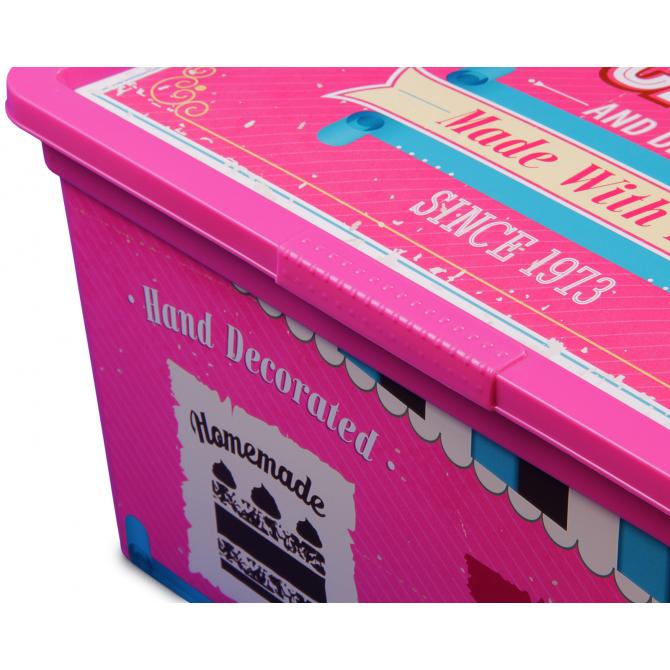ONDIS24 Aufbewahrungsbox C Box M Vintage Design Sweet mit Deckel