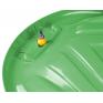 ONDIS24 Schlitten mit Seil und Griff Rodel Bob Kunststoff grün 80 cm