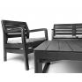 ONDIS24 Delano Loungemöbel mit Sitzbank und Tisch