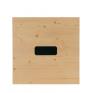 ONDIS24 Pellets Aufbewahrungsbox Graphit mit Holzdeckel 36L