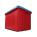 Lagerbox Aufbewahrungsbox Pandorino blau-rot