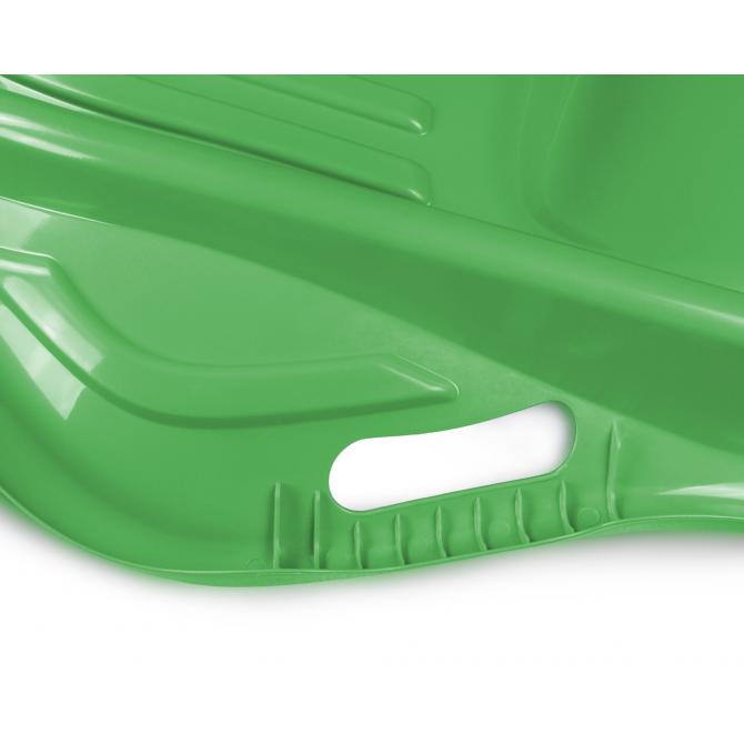 ONDIS24 Schlitten mit Seil und Griff Rodel Bob Kunststoff grün 80 cm