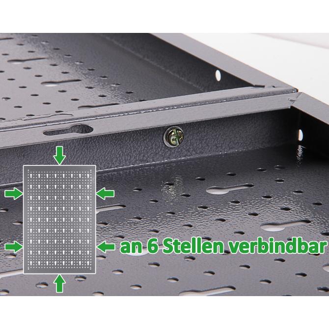 ONDIS24 Lochwand mit 22 teiligem Hakenset grau