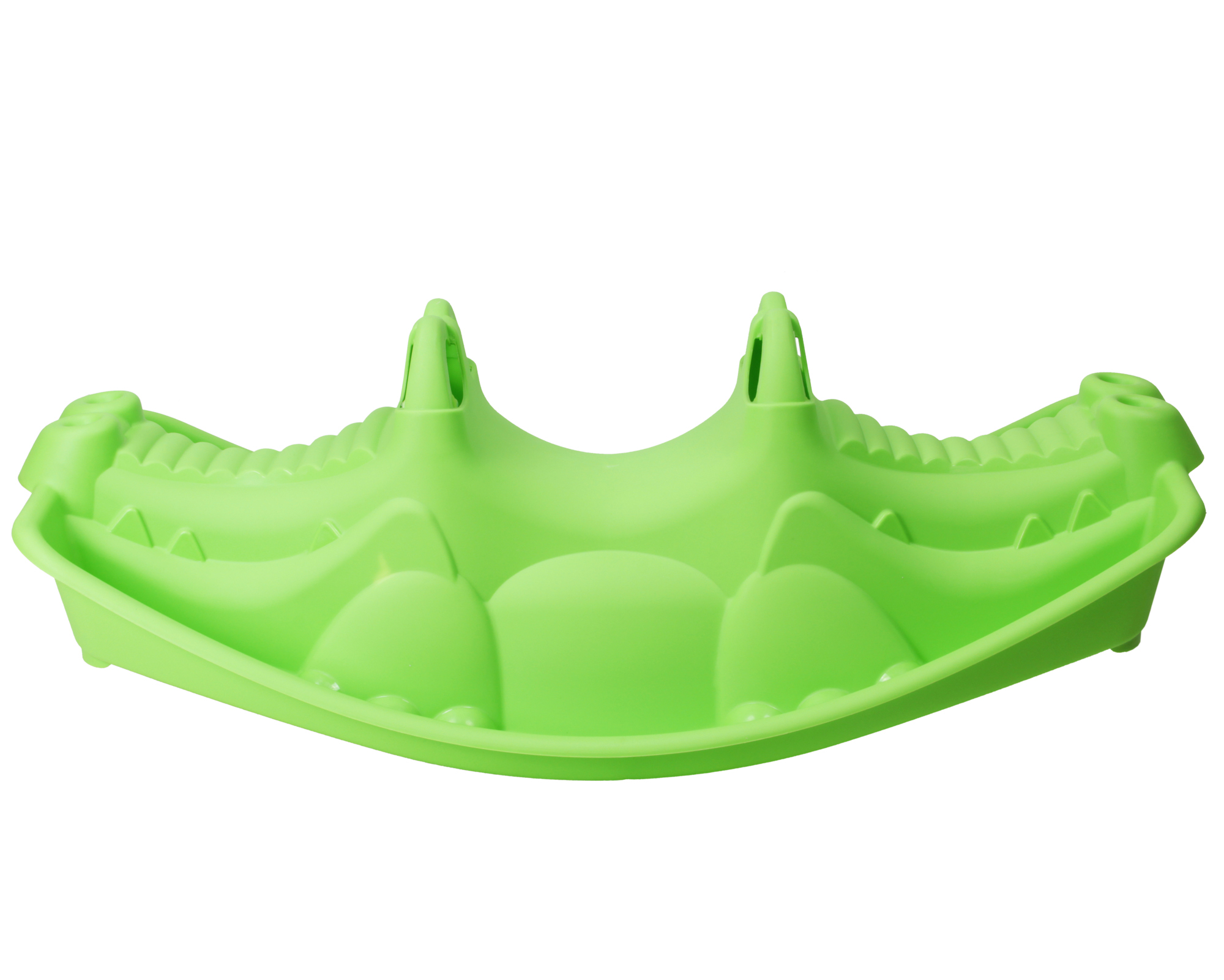 Schaukelpferd Wippe Kinderschaukel Plüsch Paradiso Toys Krokodil grün 116 cm 