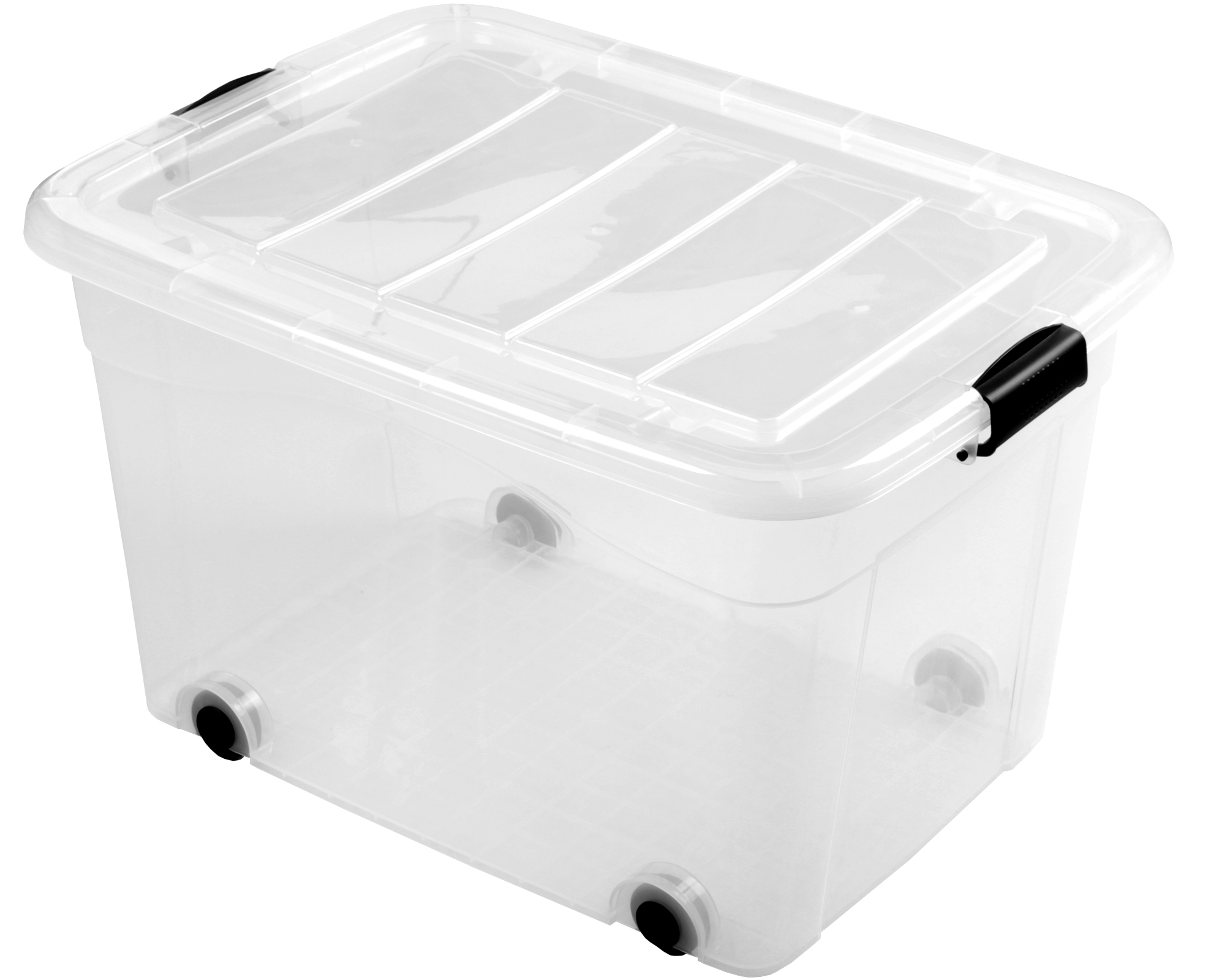 Ondis24 Rollcontainer Rollbox 100 Liter transparent günstig online