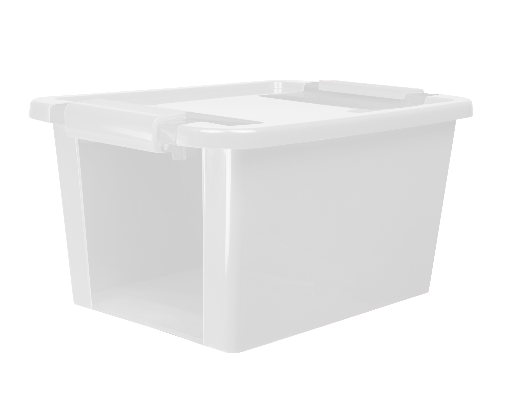 Ondis24 Aufbewahrungsbox Sammelbox Stapelbox Sichtbox Klipp BOX S weiß