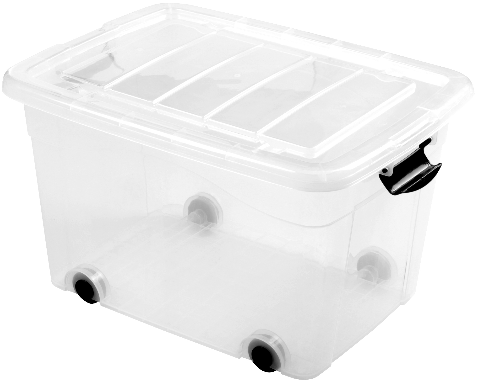 Ondis24 Rollcontainer Rollbox 60 Liter transparent günstig online