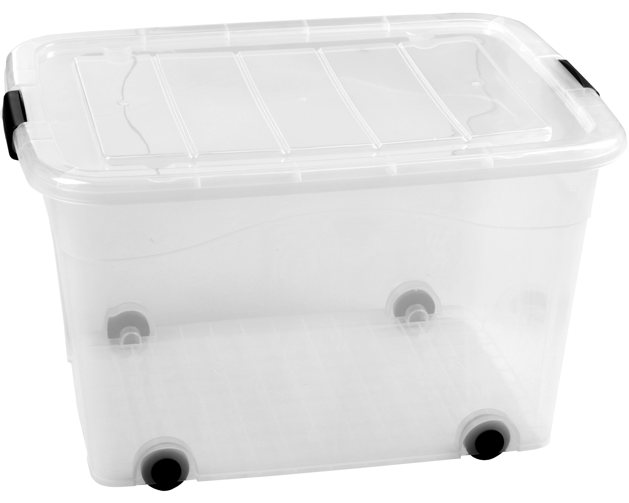 Aufbewahrungsbox mit Deckel, 6 Stück Aufbewahrungsboxen, 22 Liter