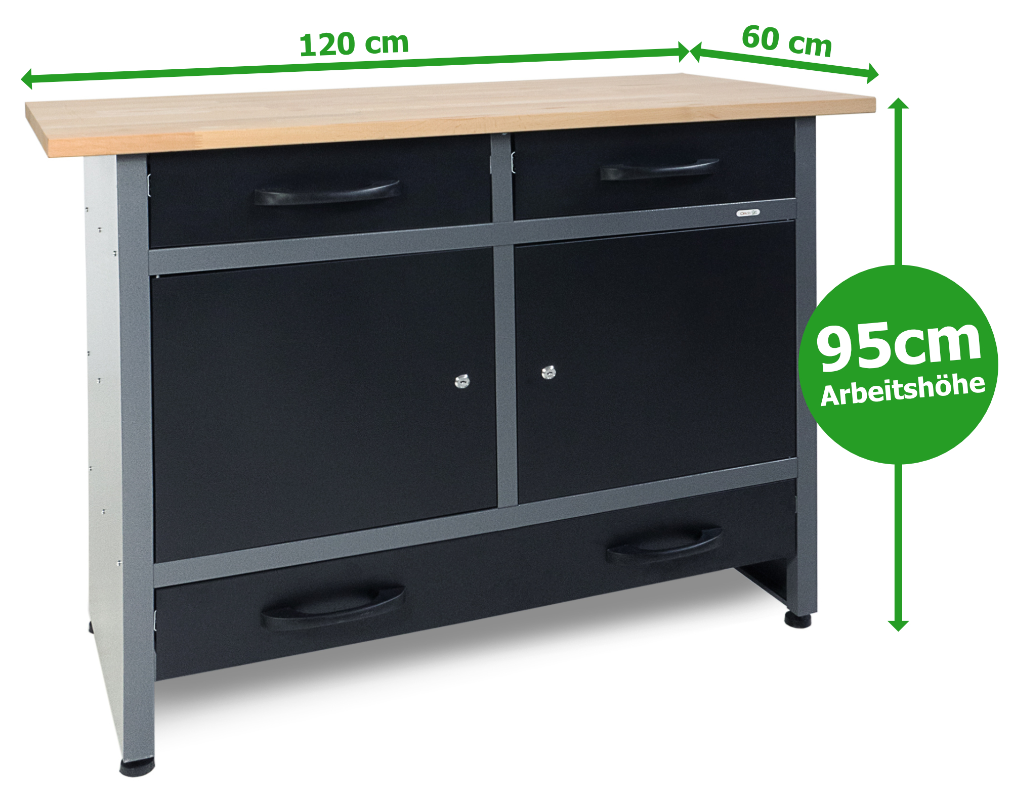 Ondis24 Werkstatt Set Werner Plus 120 cm 1 Schrank günstig online kaufen