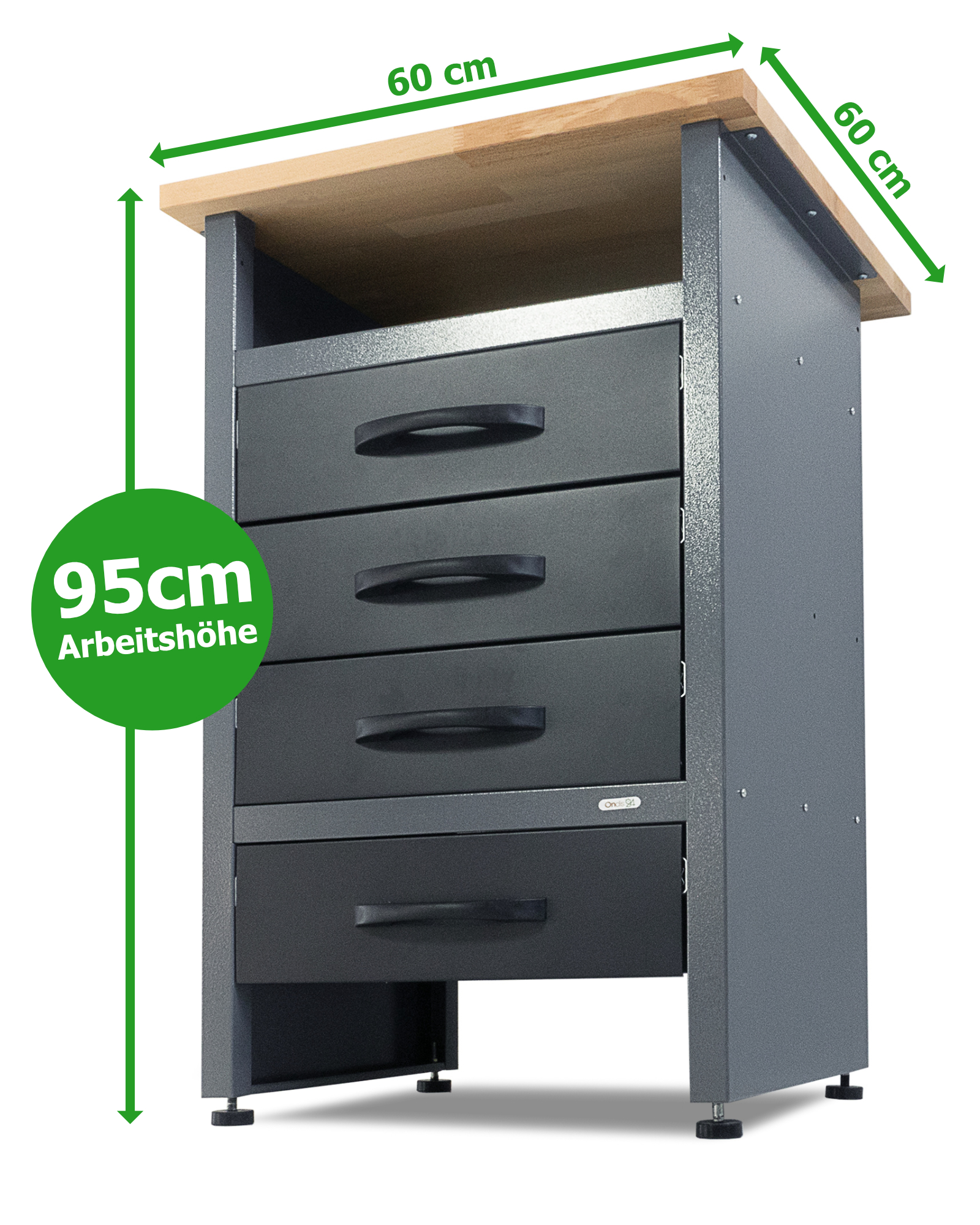 240cm Werkstatt online Set Schränke Ondis24 kaufen 2 günstig komplett schwarz All-In-Plus