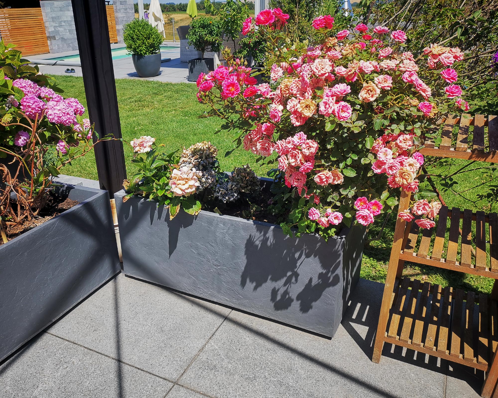 100 Doppelwand günstig online Wasserspeicher Blumentopf Pflanzkübel Ondis24 Vulkan kaufen